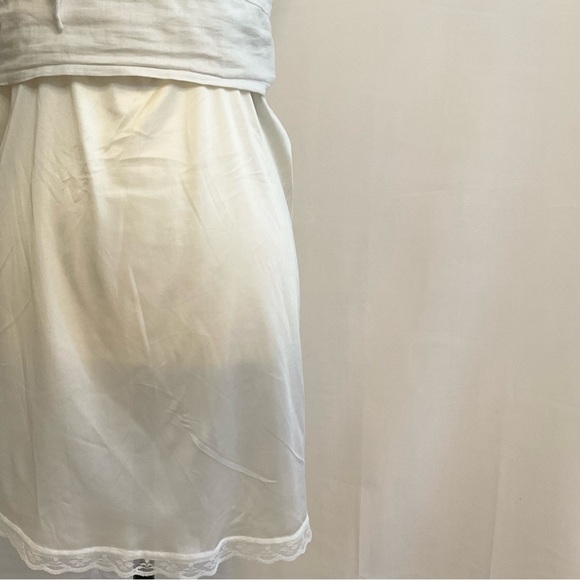 Vintage Coquette White Slip Skirt - Picture 2 of 4